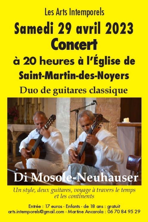 Cartel concierto Duo Di Mosole 290423